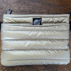 Think Royln Gold/black Crossbody Bag